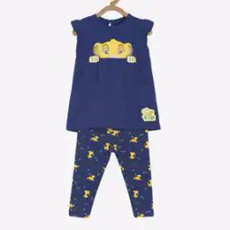 Appliqued Top & Pants Set-image-46