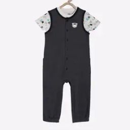 Graphic Print T-shirt with Dungaree Set-picture-40