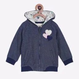Zip-Front Hoodie with Fleece Applique-image-58