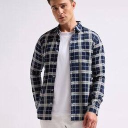 Men Checks Tailored Fit Shirt-image-51