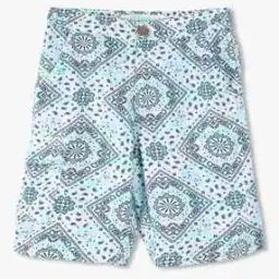 Boys Geometric Print Regular Fit Shorts-38