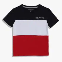 Boys Colourblock Regular Fit Round-Neck T-Shirt-image-14