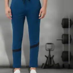 Men Straight Track Pants with Slip Pockets -image-31