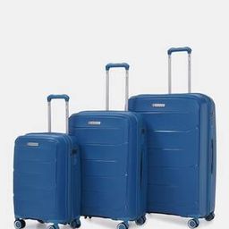 Men Pack of 3 Striped Luggage Sets-image-84