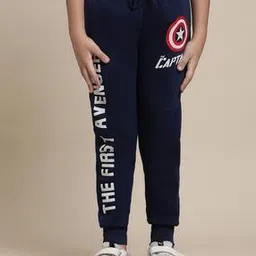 Graphic Regular Fit Joggers with Drawstrings-image-0