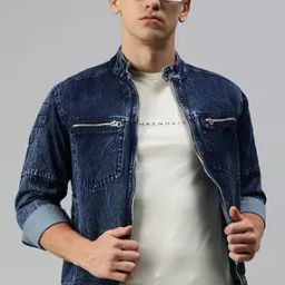 Men Slim Fit Denim Jacket-picture-26