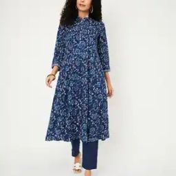 Women Floral Print A-Line Kurta Set-image-57