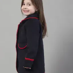 Button-Closure Blazer with Contrast Taping-25