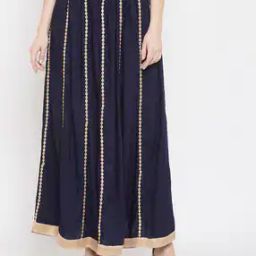 Flared Skirt with Embellished Accent-picture-25