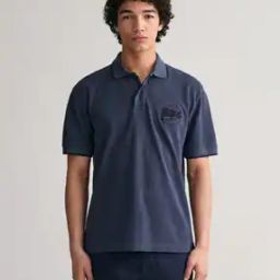Relaxed Fit Typography Embroidered Polo T-Shirt-picture-10