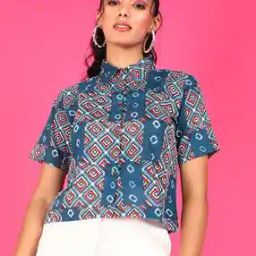 Women Printed Relaxed Fit Shirt-image-31