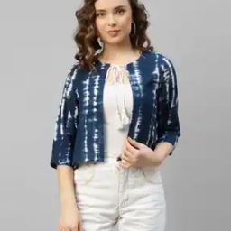 Women Tie & Dye Round-Neck Shrug-38