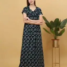 sweet dreams Women Floral Nighti-picture-9