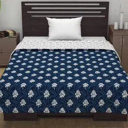 Printed Quilted Reversible Single Comforter-43