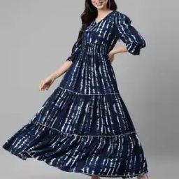Women Tie & Dye Tiered Dress-picture-20