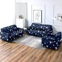 Floral Print Stretchable Sofa Cover Set-15