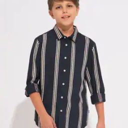 Boys Striped Regular Fit Shirt-image-28