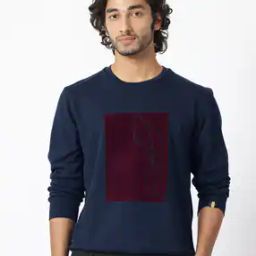 Men Logo Print Regular Fit Crew-Neck Sweatshirt-image-66