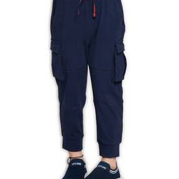Boys Mid Rise Joggers with Flap Pockets-31