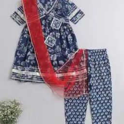 the magic wand Floral Print 3-Piece Kurta Suit Set-picture-10
