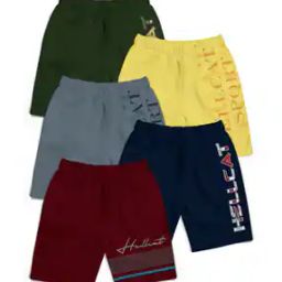 Pack of 5 Boy Regular Fit Flat-Front Shorts-picture-18