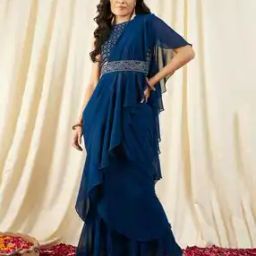 Women Embellished 3-Piece Skirt-Suit Set-image-11