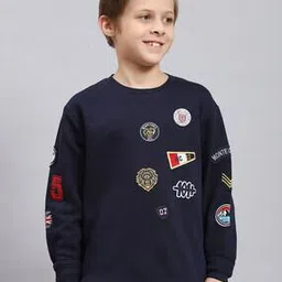 monte carlo Boys Regular Fit Sweatshirt with Applique-picture-7