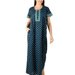 Floral Print Long Nightie-image-77