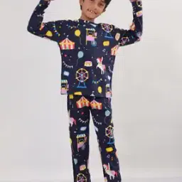Boys Printed Pants & T-Shirt Set-image-65