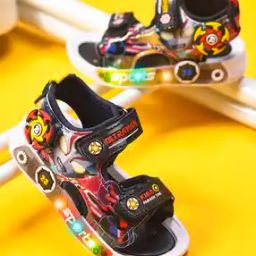 Boys Slip-On Sandals with Velcro Fastening -image-16