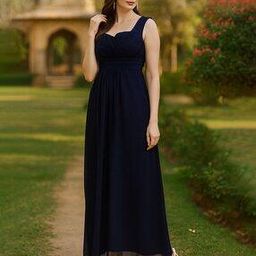 Women V-Neck Gown Dress-image-70