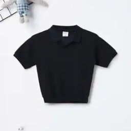 Boys Ribbed Polo T-Shirt-image-98