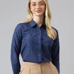 Spread Collar Shirt with Full Sleeves-picture-14
