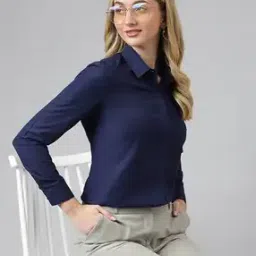 Spread Collar Shirt with Full Sleeves-image-19