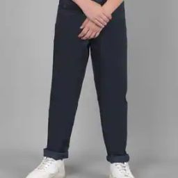 Flat-Front Trousers with Insert Pockets-12