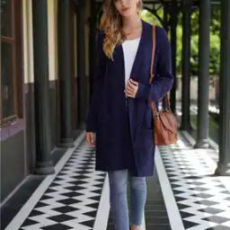 Women Rope-Knit Relaxed Fit Front-Open Shrug-16
