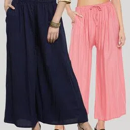 Pack of 2 Palazzos with Insert Pockets-image-64