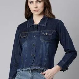 Women Blouson Jacket with Button-Closure-image-26