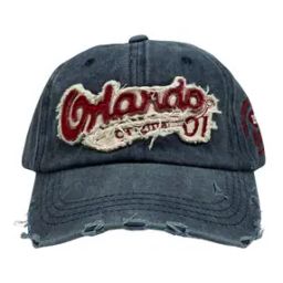 Men Patch-Work Distressed Baseball Cap-image-90
