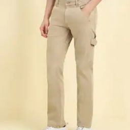 Men Lightly Washed Regular Fit Jeans-image-11