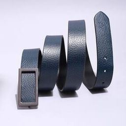 Men Genuine Leather Textured Belt-image-2