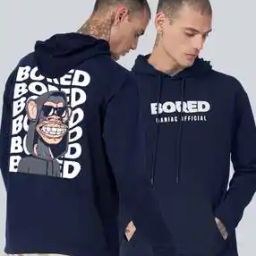 Men Typographic Print Boxy Fit Hoodie-image-94