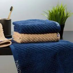 Set of 4 Striped Cotton Hand Towels 24" x 16"-31