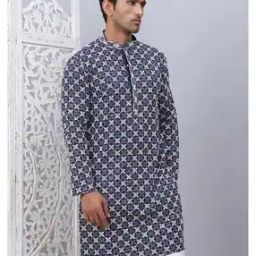 Men Regular Fit Long Kurta-image-37