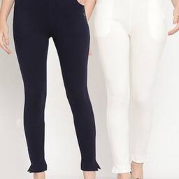 Pack of 2 Ankle-Length Leggings-image-50