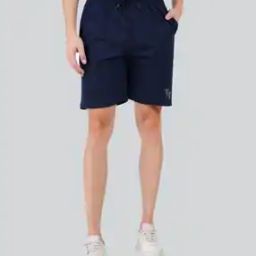 Flat-Front Knit Shorts with Elasticated Drawstring Waist-image-61