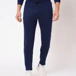 Men Fitted Track Pants with Drawstring Waist-image-8