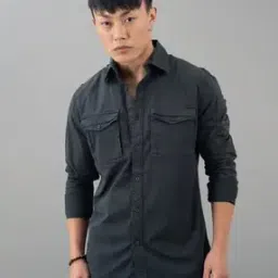 Men Solid Regular Fit Shirt-image-107