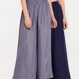 Pack of 2 Women Palazzos with Elasticated Waist-image-116