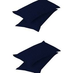 Set of 4 Striped Pillow Covers 27" x 17"-0